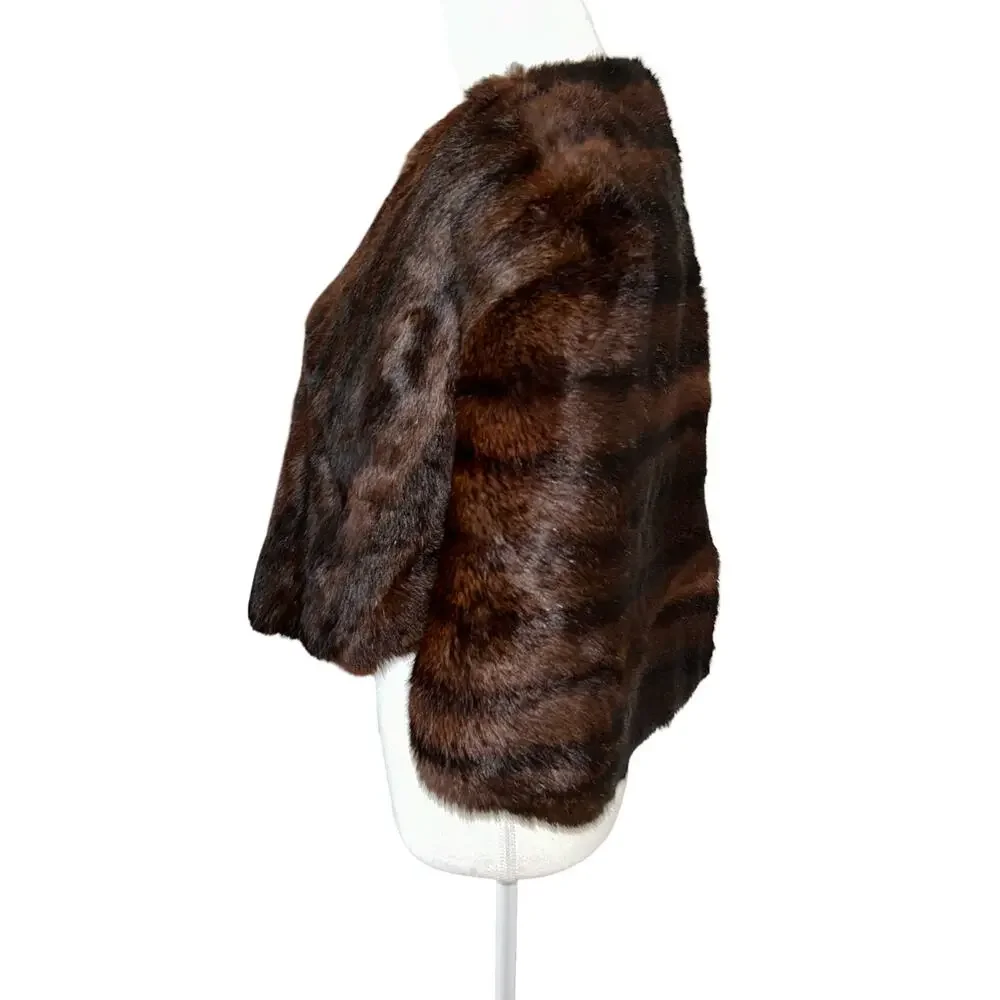 Vintage 1950s Dark Ranch Mink Capelet – Stein Bros. Fur Co. - Picture 4 of 8